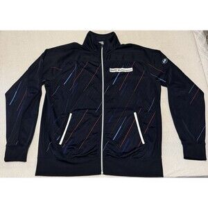 Puma BMW Motorsport Full-Zip Track Jacket Navy Blue Multicolor Size XL